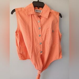 Women's Vintage Emporio Gitano Shirt Size Large Orange Top Large Women's Large